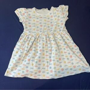 Luigi Girls Dress Fish Print Pima Cotton Size 5